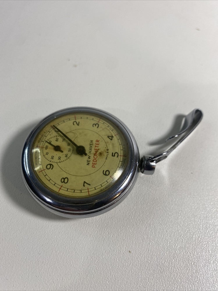 Vintage Metal New Haven Pedometer