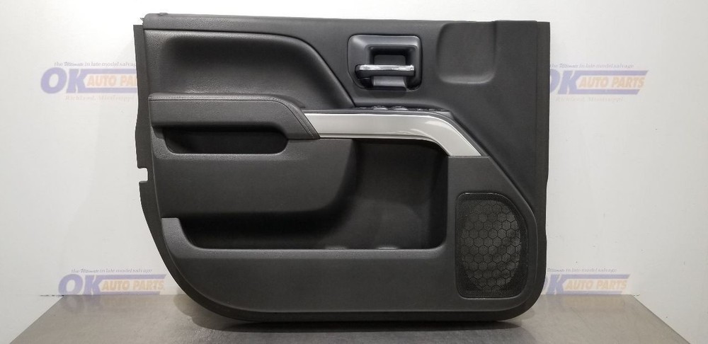 15 CHEVY SILVERADO 1500 LT EXT INTERIOR DOOR TRIM PANEL FRONT LEFT DRIVER