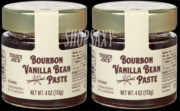 2X Pack Trader Joe's Bourbon Vanilla Bean Paste 4 oz each jar