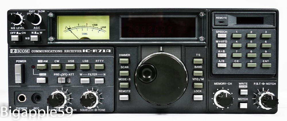 Icom IC-R71A Receiver Complete Front Panel - Replacement  #2