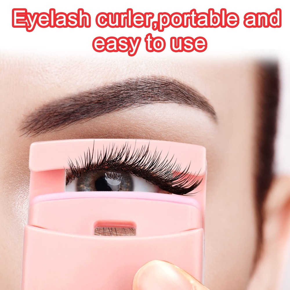 4-in-1 Eyelash Applicator Tool Kit, False Lash Clip Curler Separator Comb Set
