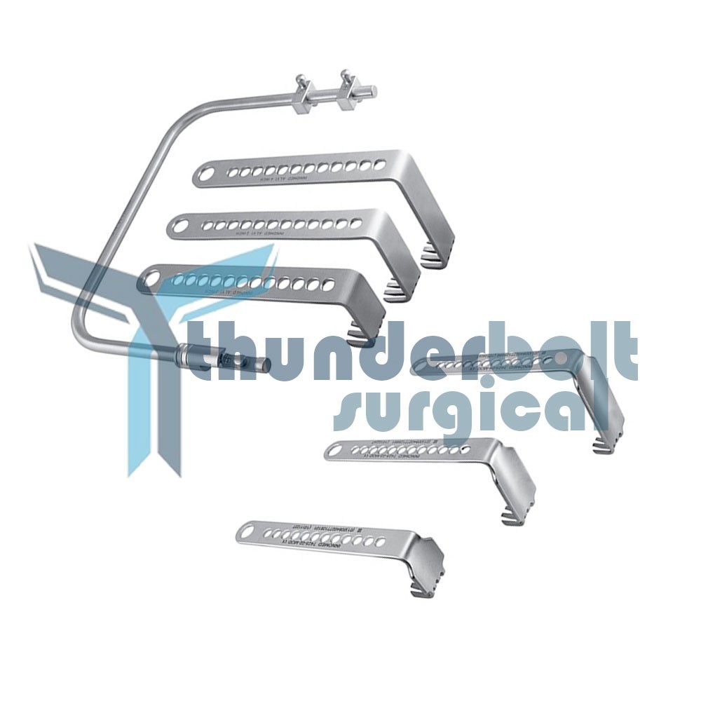 Surgical Charnley Hip Retractor Set With Locking Frame