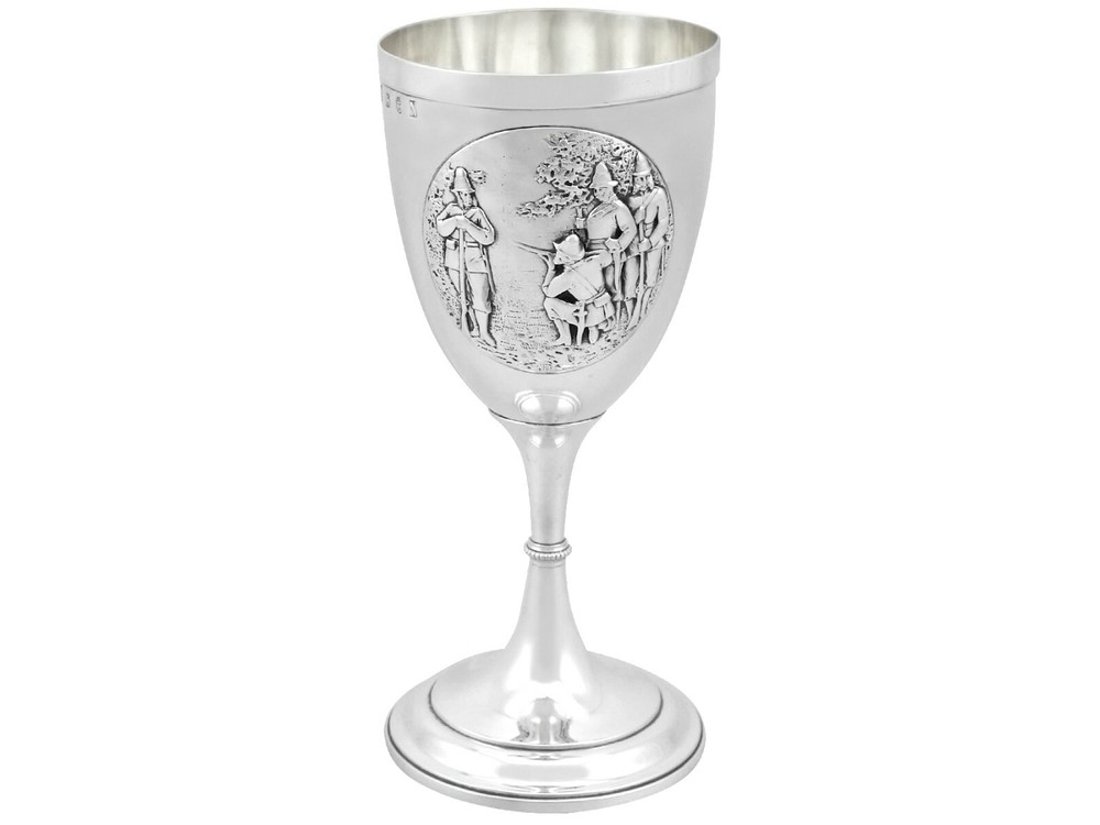 Antique Victorian Sterling Silver Goblet 1862