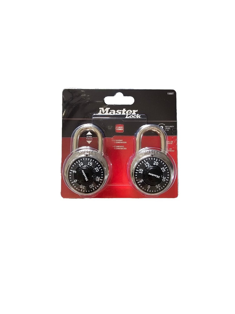 master lock padlock 2 pack