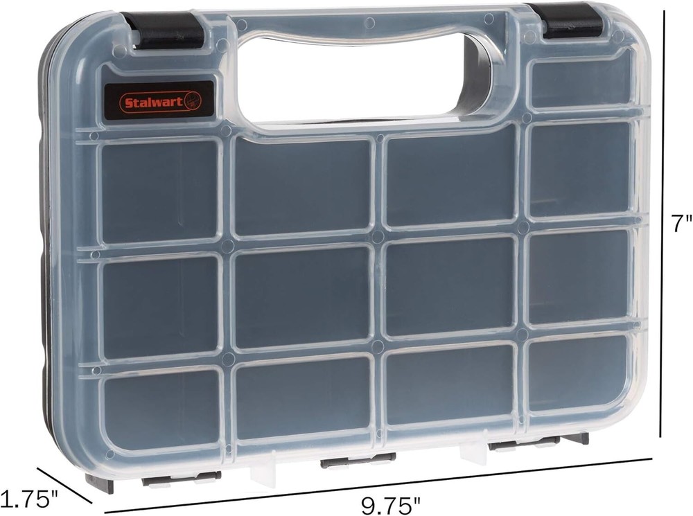Multi-Functional Portable Organizer with 14 Compartments for Beads, Tools & More