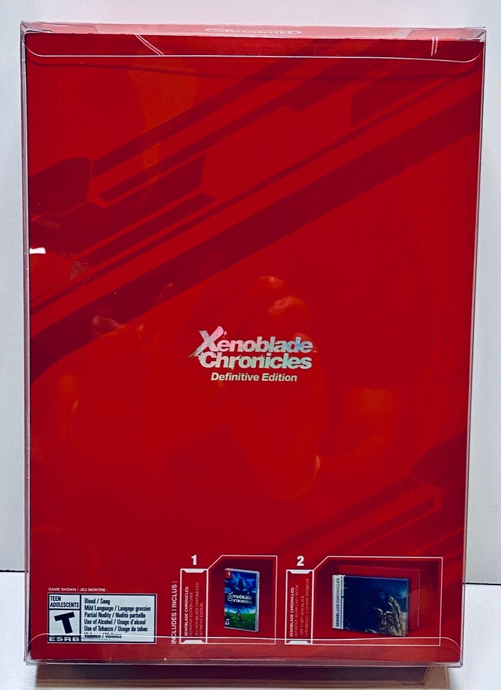 1 Box Protector XENOBLADE DEFINITIVE Special Edition Nintendo Switch Clear Case