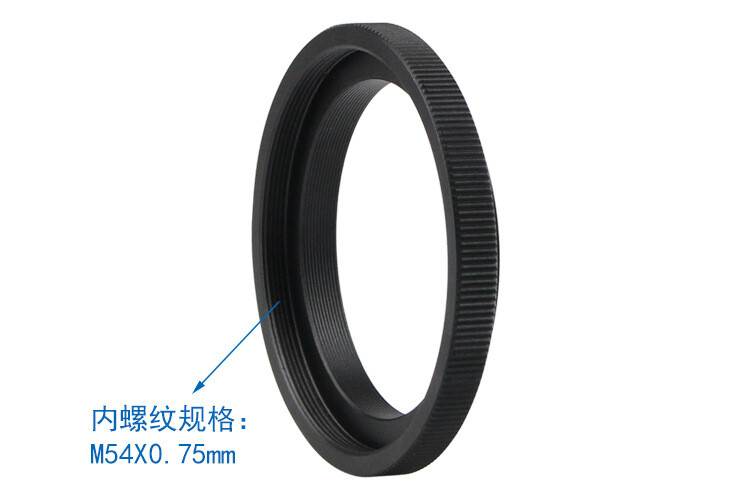 Conversion Ring M48x0.75 External Thread to M54X0.75 Telescope Adapter Mount