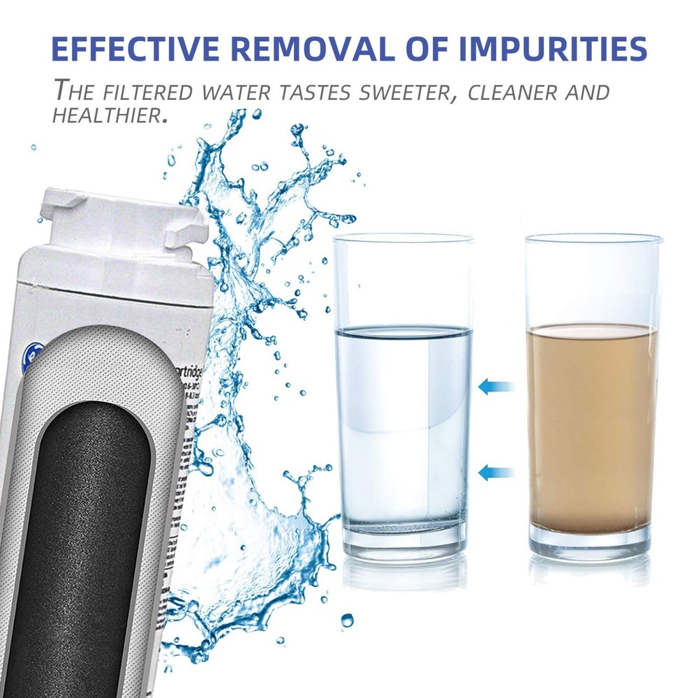 GE MSWF refrigerator water filter replacement SmartWater filter new - 4PACK