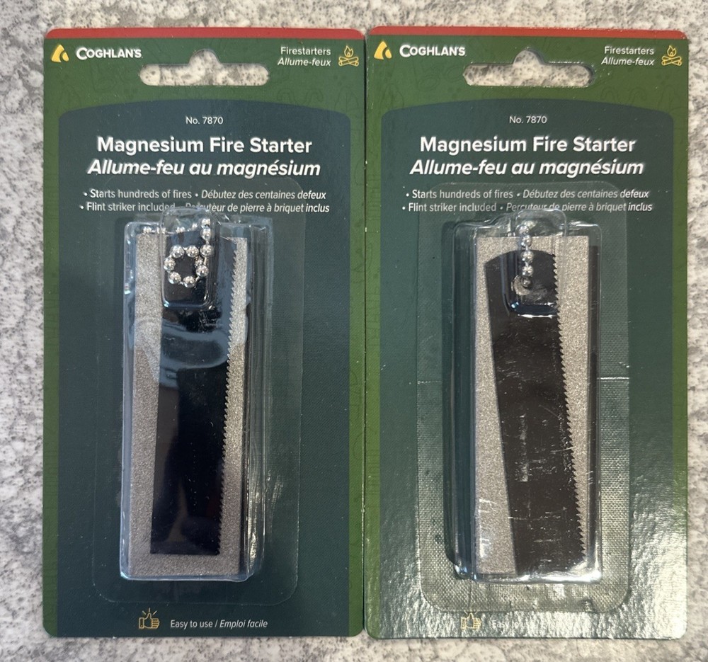 2 Packs Coghlan’s Magnesium Fire Starter