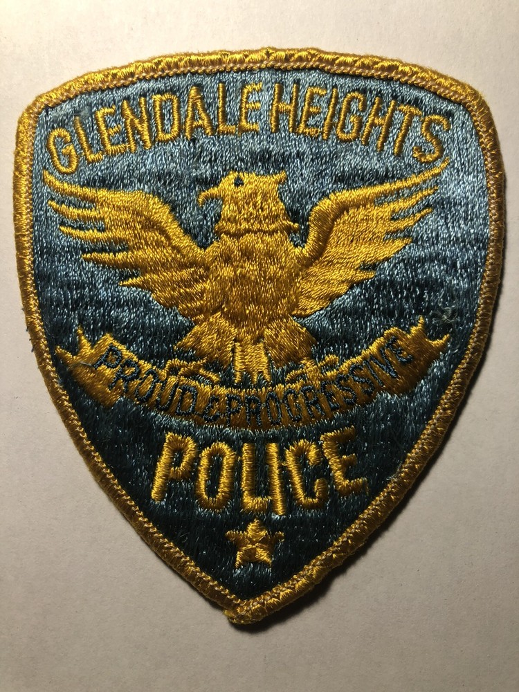 Glendale Heights Illinois Police Patch ~ Light Blue