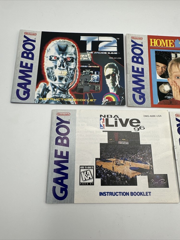 Gameboy Instruction Booklets Lot Of 5 Bundle