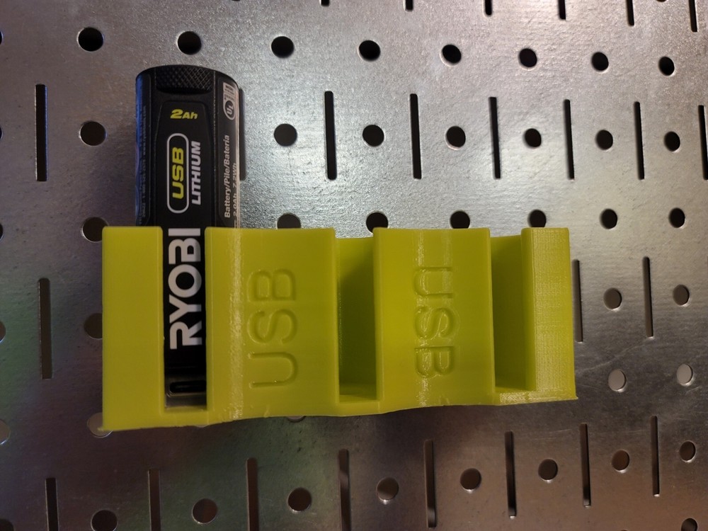 Ryobi GREEN USB Triple Battery Mount