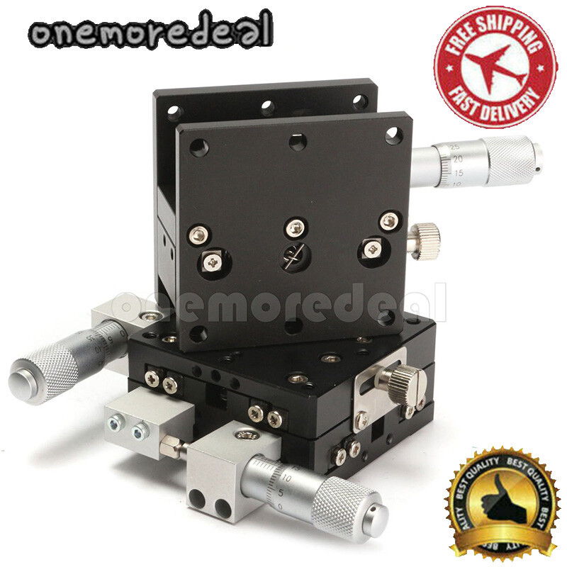 60x60mm 3Axis Linear Stage Trimming Platform Bearing Tuning Sliding Table