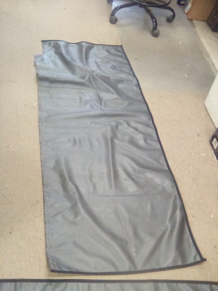 3 Piece International LT Sleeper Curtains,Grey