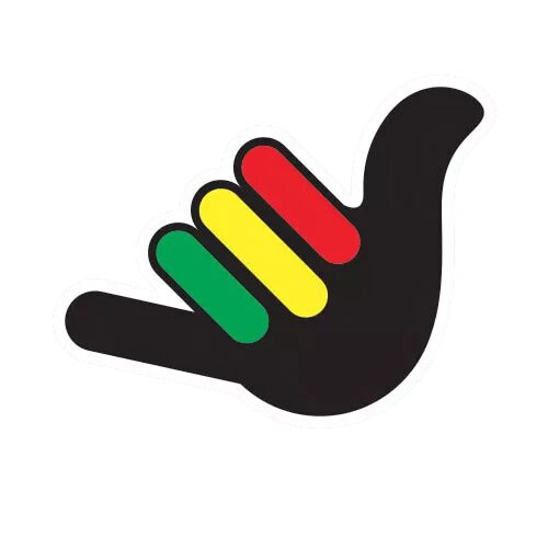 Rasta Hang Loose Sticker Decal