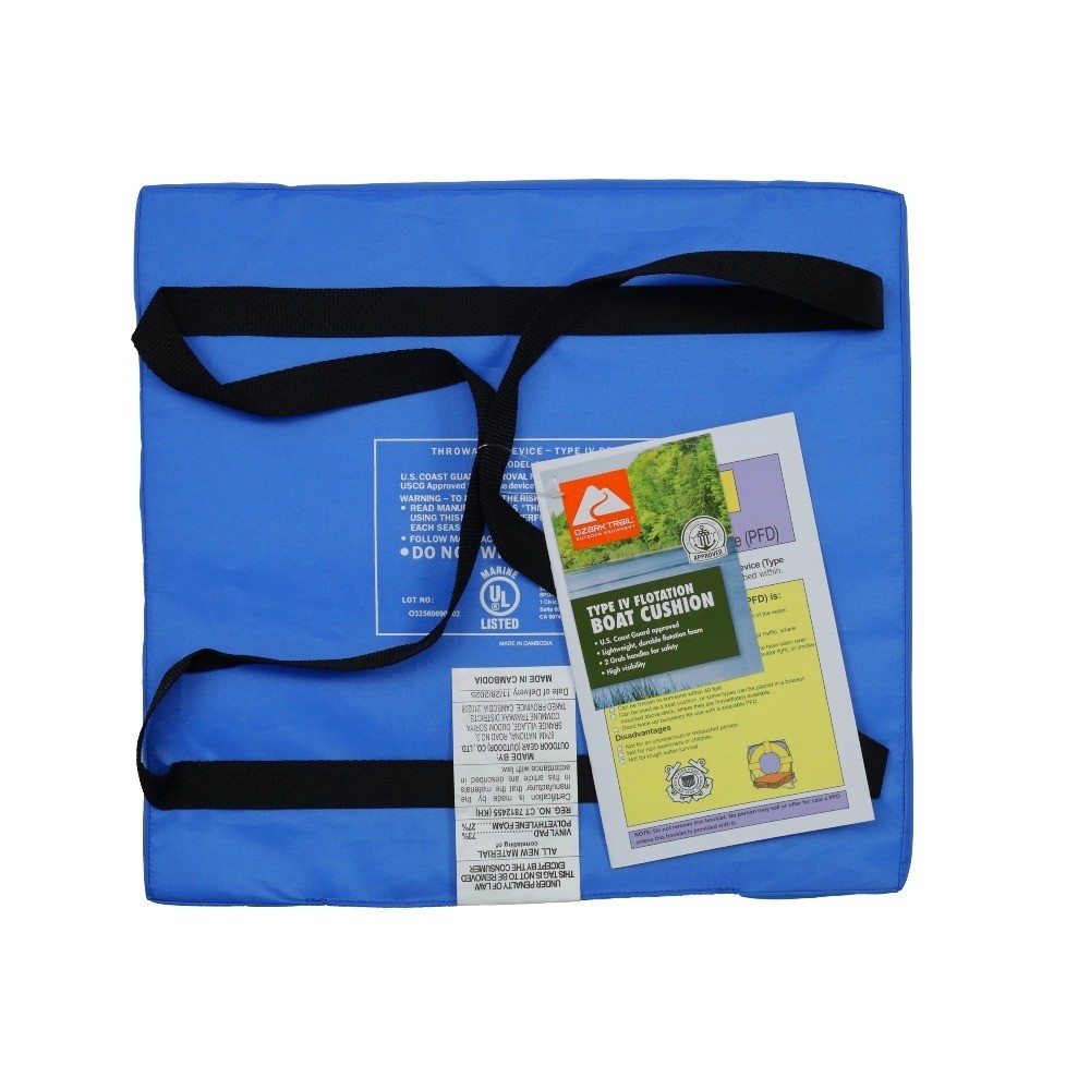 Type IV Flotation Boat Cushion, Blue