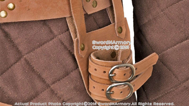 Brown Leather Broadsword Frog