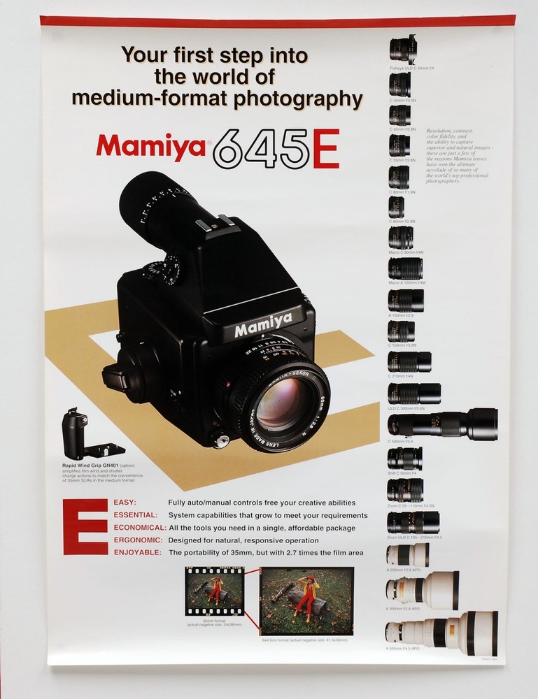 Mamiya 645E POSTER (printed by Mamiya Japan)