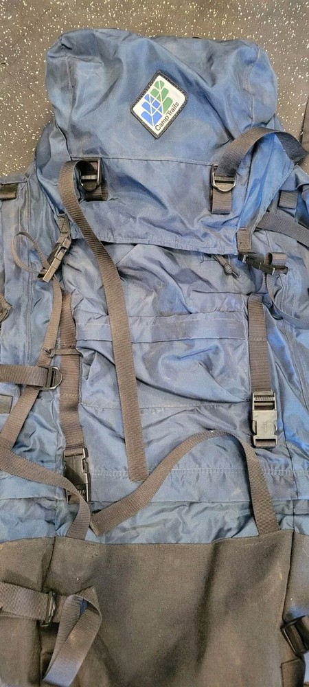 Camp Trails Gray/Black Internal Frame Backpack Padded Adjustable Nylon