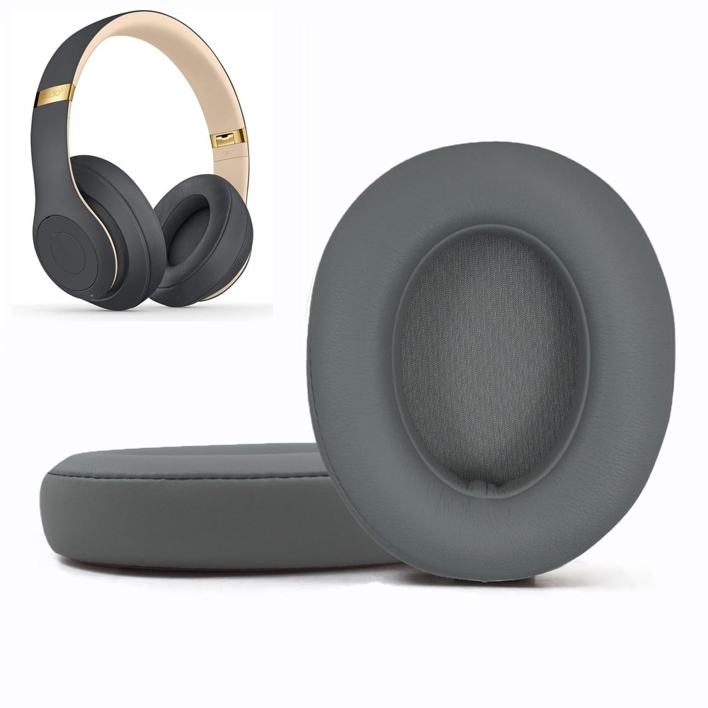 Replacement Ear Pads Cushions Compatible with Beats Studio 3.0/2.0, Grey