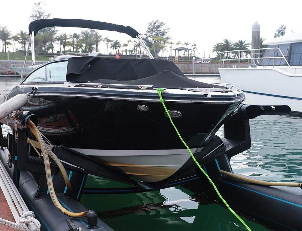 High-Visibility Jet Ski Tow Rope - Durable Nylon Dock Line with Stainless Hook