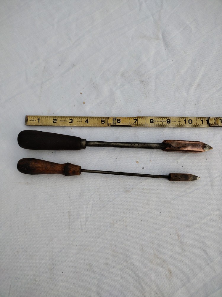 (2) Antique Soldering Irons