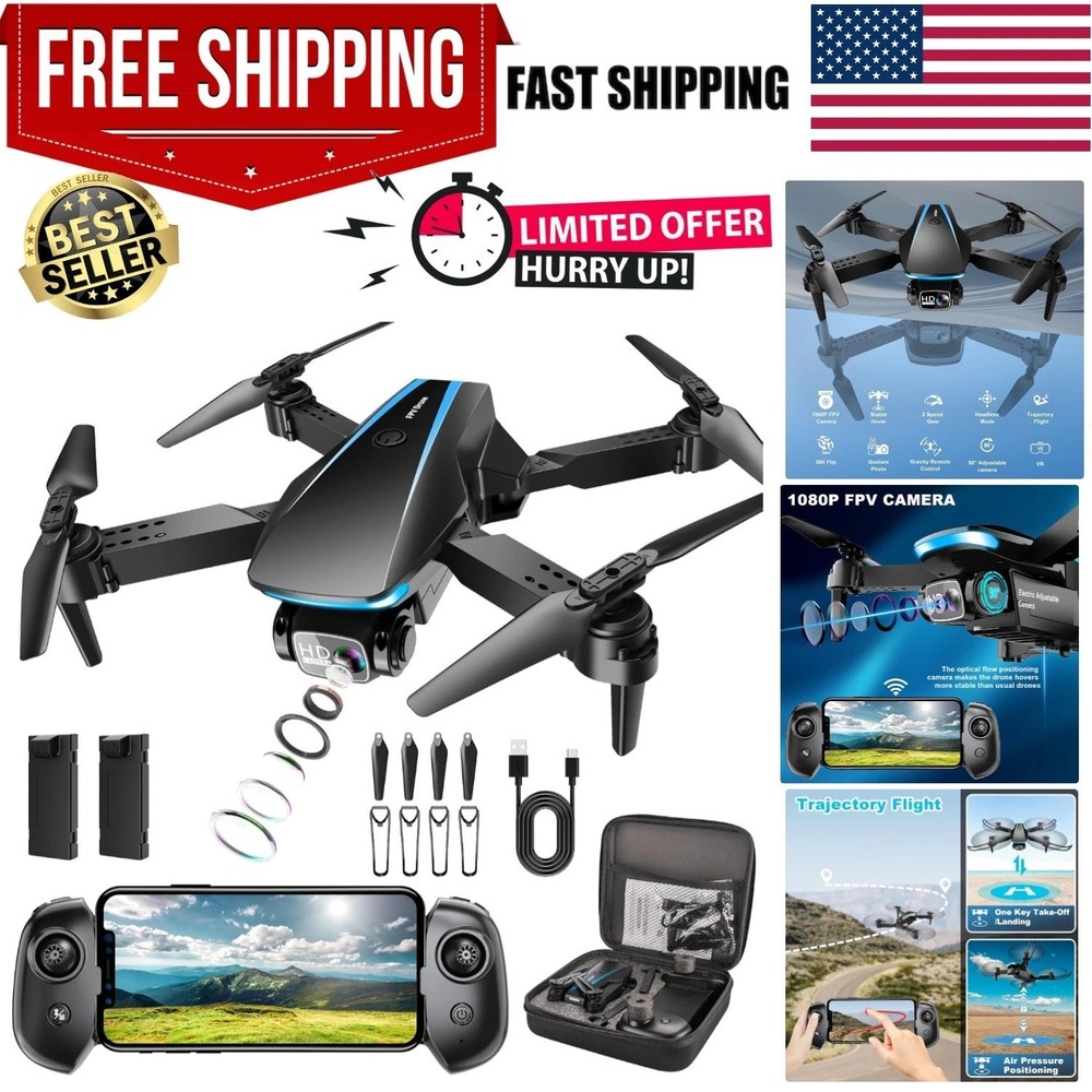Adventure-Ready 1080P Drone - Stable Hover, Gravity Control & Wi-Fi Connect