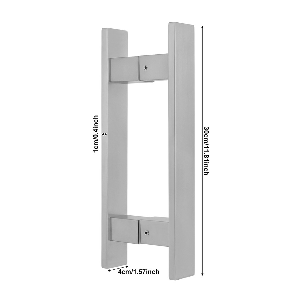 H-shaped Handle Sliding Door Handle Dual Sided Push Pull Handle Stainless Steel