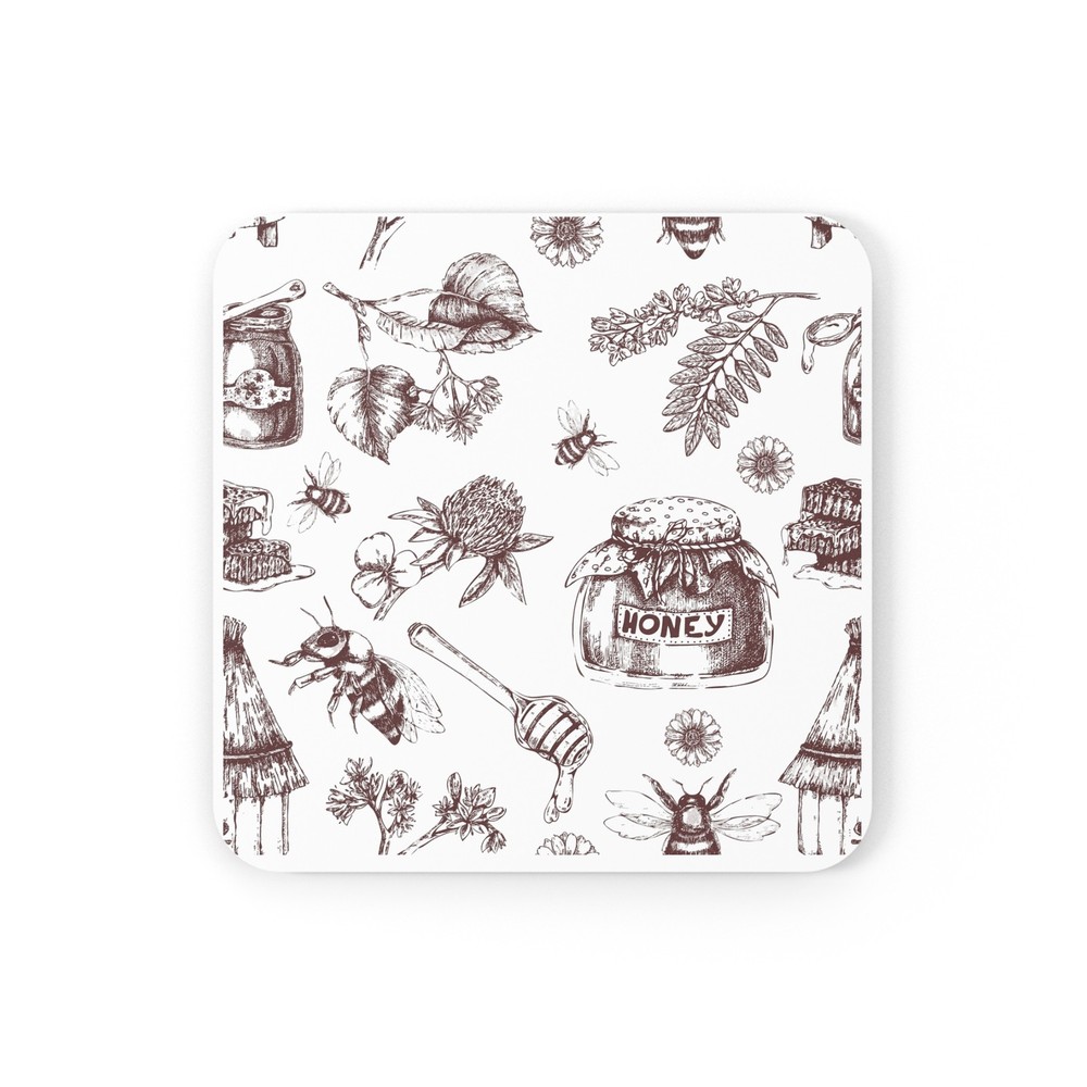 Honey Cork Back Coaster