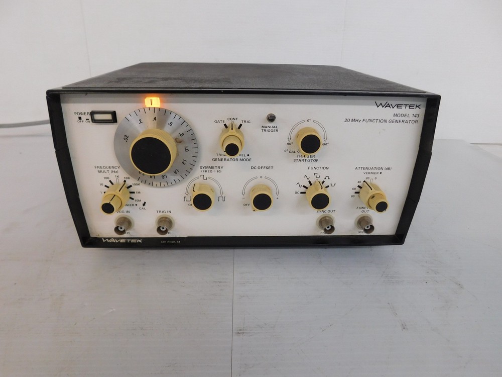 WAVETEK MODEL 143 20MHZ FUNCTION GENERATOR (MPT7)