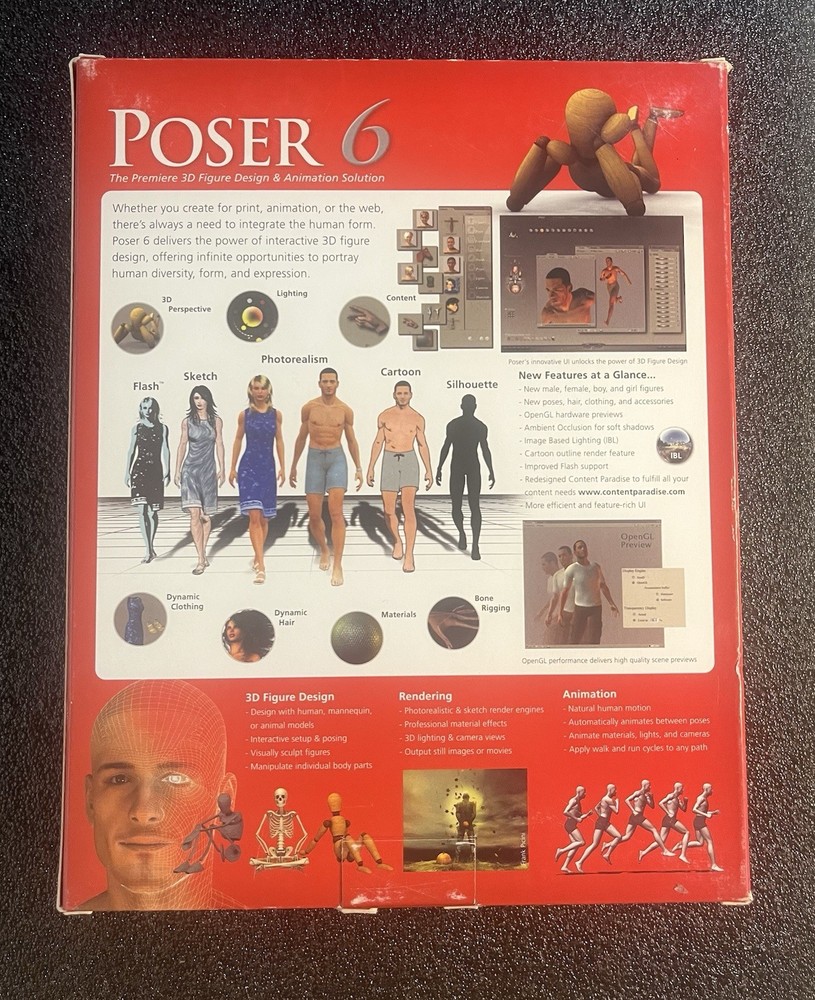 Curious Labs Poser 6 3D Figure Design Animation Software for Mac.