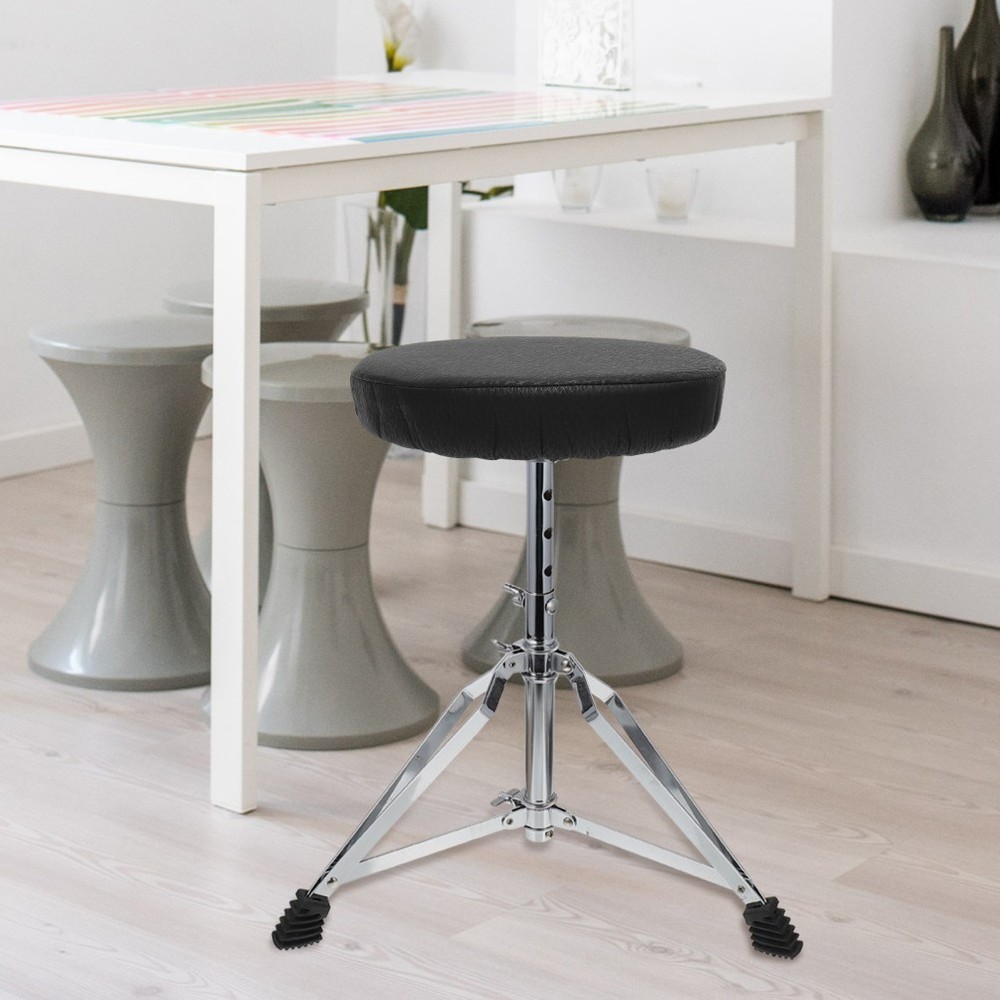 Round Black Stool Cushion Cover Elastic Comfortable Protector