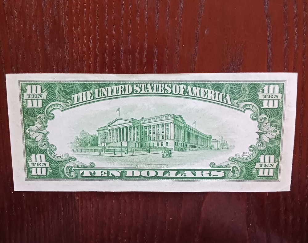 1934 A 10 Dollar Bill, Error note, See pics n description