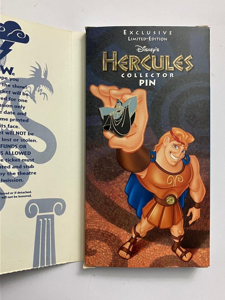 Disney “Hercules” Hades, June 21 1997 Commemmorative ticket pin