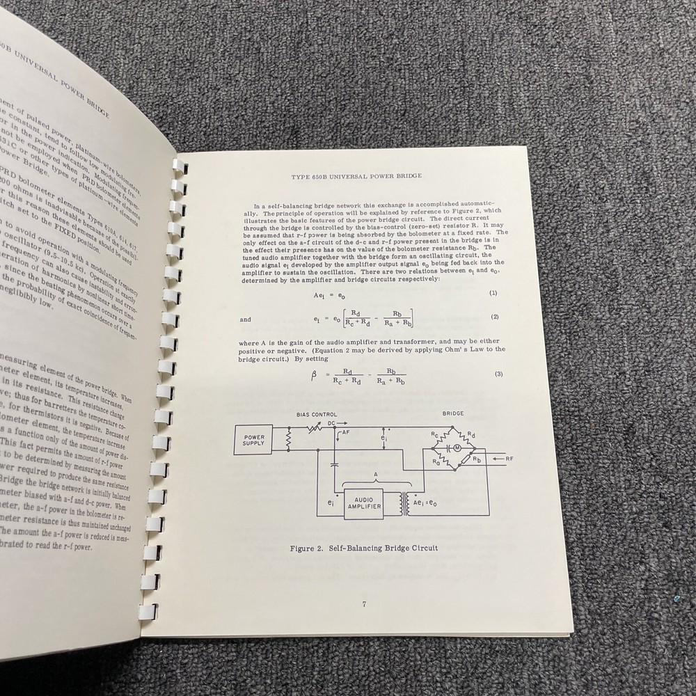 PRD Electronics Type 650-B Universal Power Bridge Operating Instruction 1961