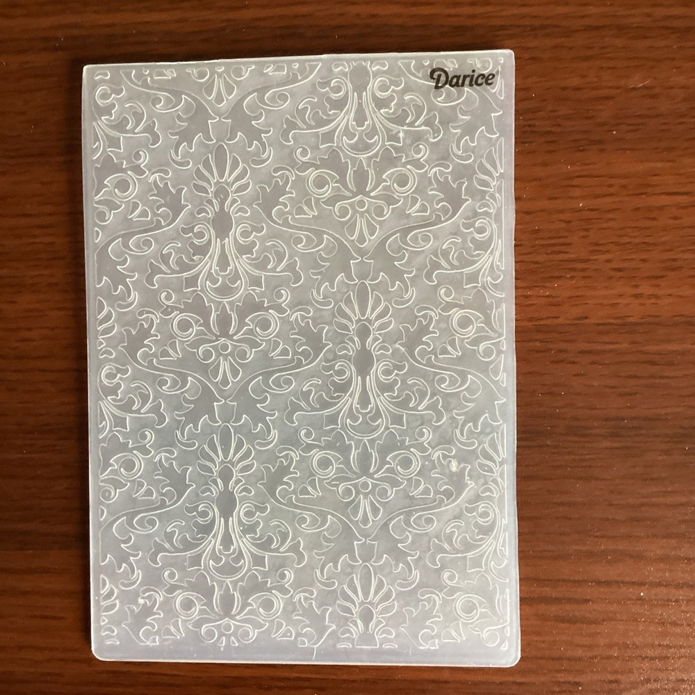 6 Darice Embossing Folders use with Cuttlebug paper craft card making