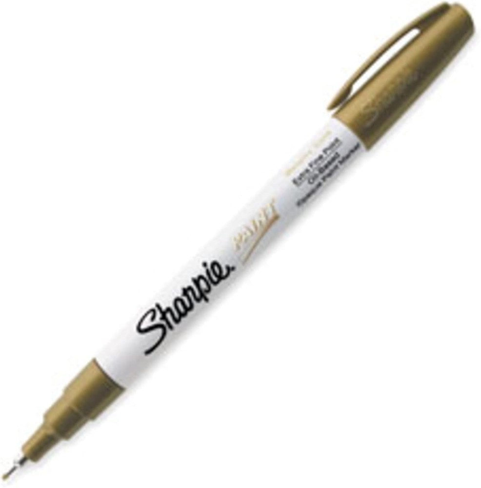Sharpie Extra Fine Point Metallic Gold Paint Marker For Creative Projects