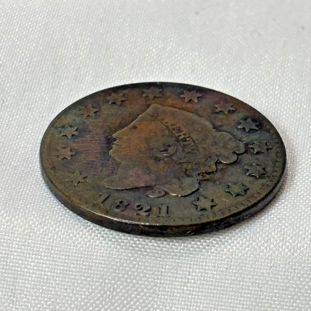 1821 Large Cent Coronet Head