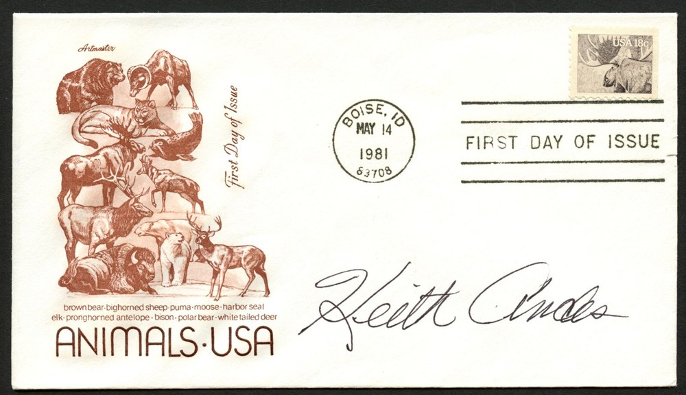 Keith Anders d2005 signed autograph auto Actor Clash by Night Postal Cover FDC