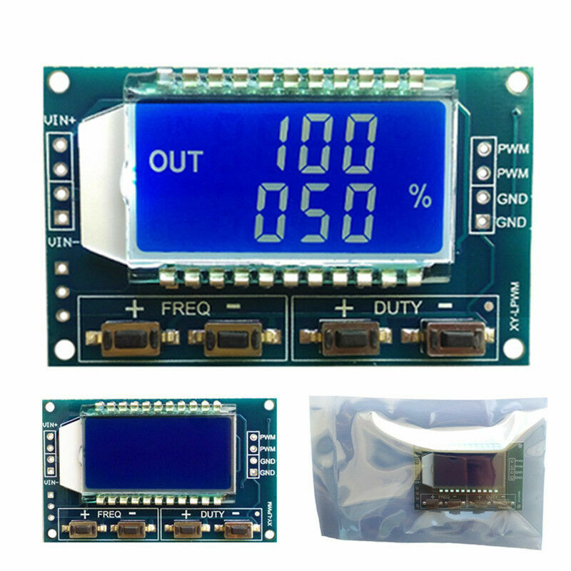 Signal Generator PWM Pulse Frequency Duty Cycle Adjustable Module LCD Display