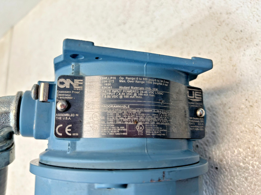 United Electric Controls ONE 1XSWLLP16 Explosion Electronic Transmitter Switch