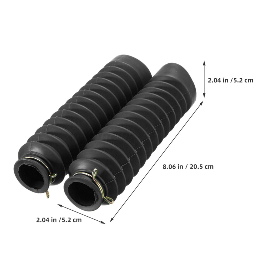 2pcs Front Fork Shock Absorber Covers Dust Protector Sleeves for Motorcycle