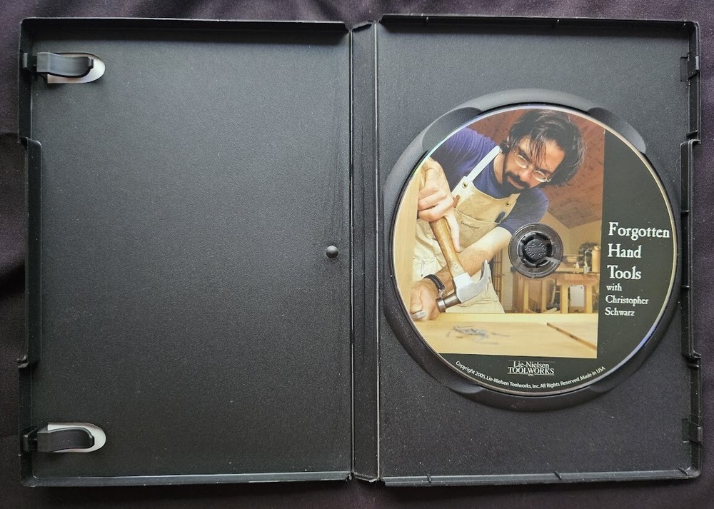 FORGOTTEN HAND TOOLS with Christopher Schwarz; DVD; Pre-Owned VG