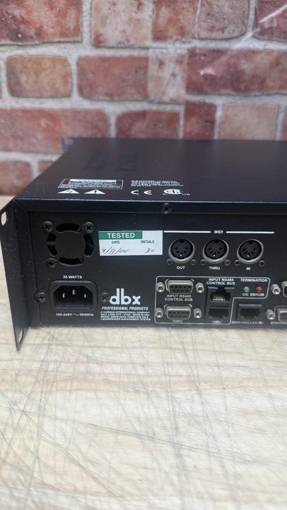 dbx driverack 480 Complete Equalization & Loudspeaker Management System