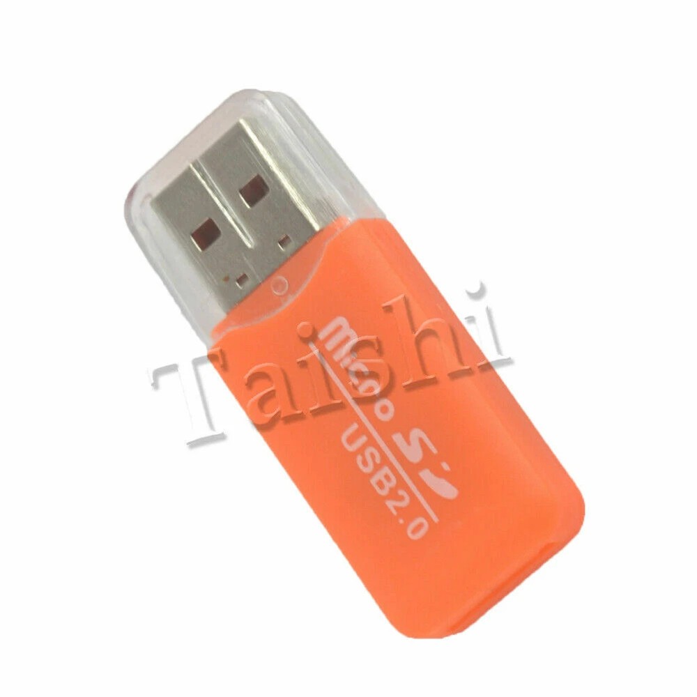 2pcs USB 2.0 Card reader Micro SD Card Reader Adapter Micro SD SDHC TF T-Flash