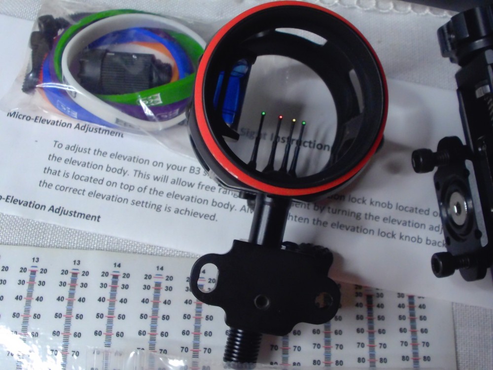 B3 Exact Comp Hunter 4 Pin Sight -Right Hand Black - OPEN BOX