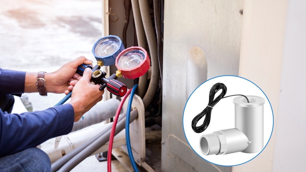 8 Pack Float Switch for Easy Install, AC Water Level Sensor, 3/4" Adapter, 6ft W