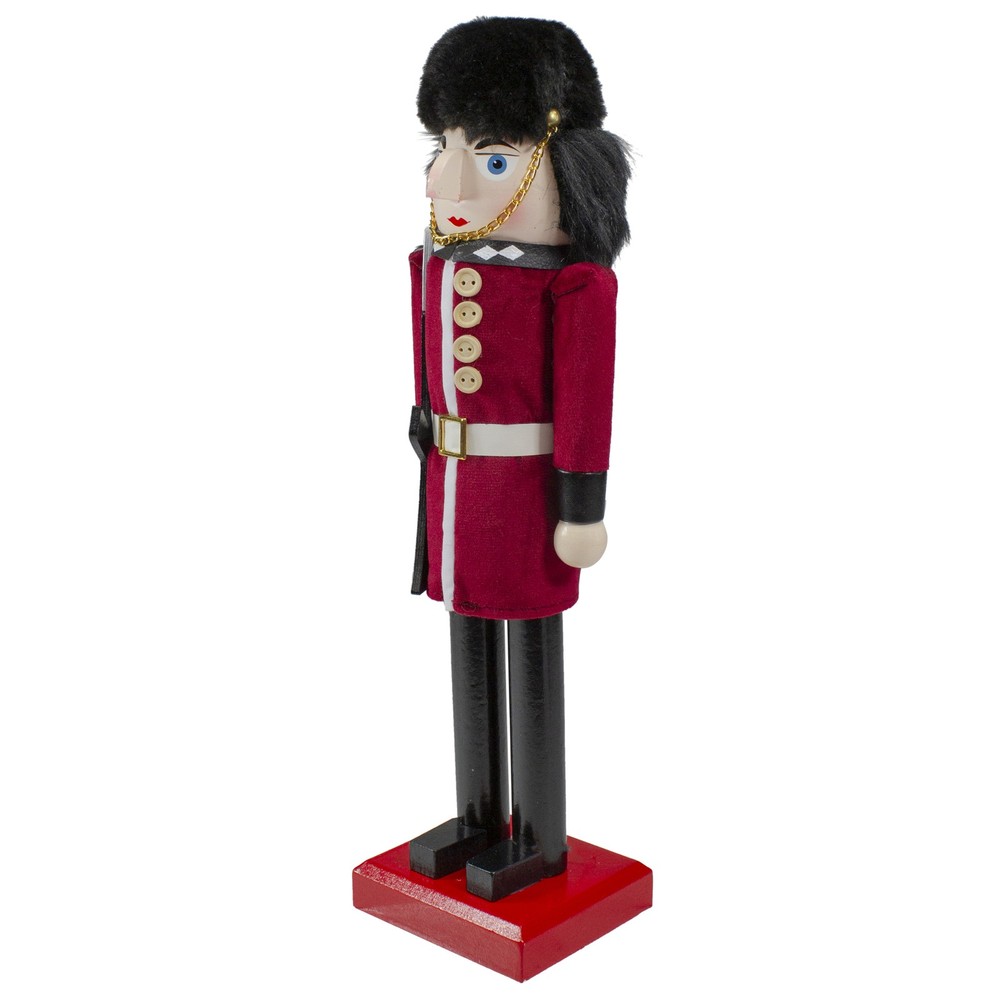 Nutcracker Factory 14" Wood Red Black Royal Guard Christmas Nutcracker