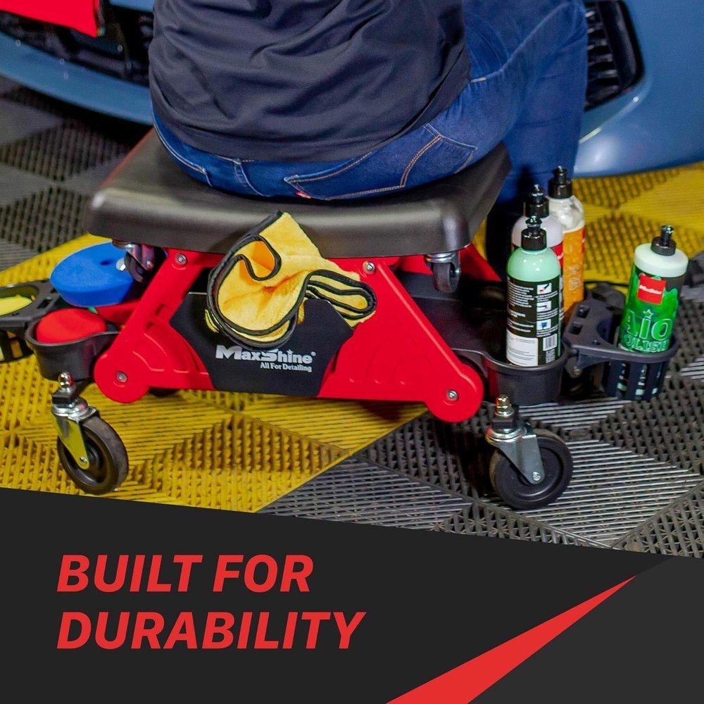2-in-1 Modular Detailing Creeper Seat V2 | Rolling Creeper with Removable Cus...
