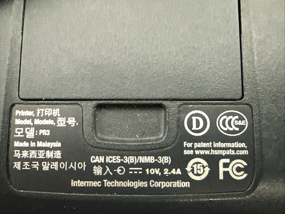 Intermec PR3 Mobile Thermal Receipt Printer Bluetooth USB – Portable POS Courier